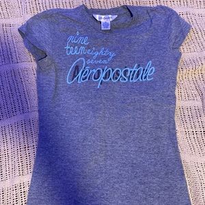 grey aeropostale t-shirt